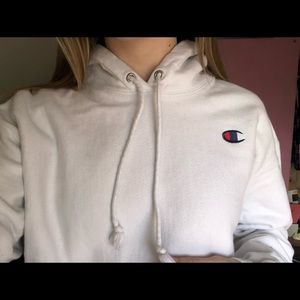 White Champion hoodie